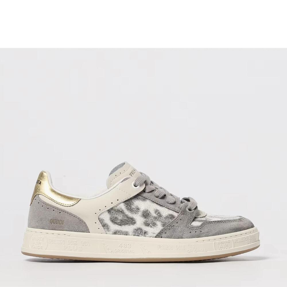 NEW PREMIATA women's quinn leopard sneaker in grey
